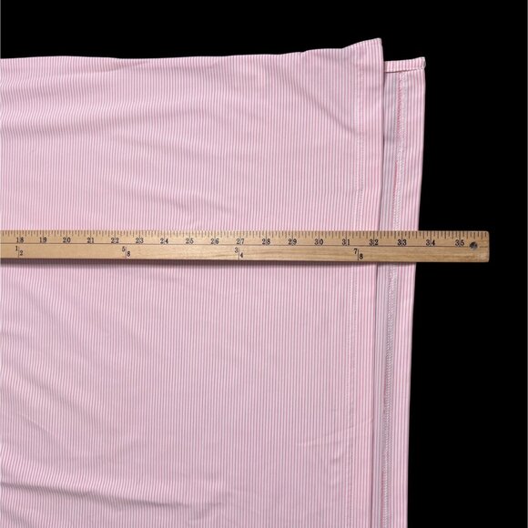Peter Millar Summer Comfort Pink Stripe Performance Golf Polo Shirt Mens XL - Picture 10 of 10